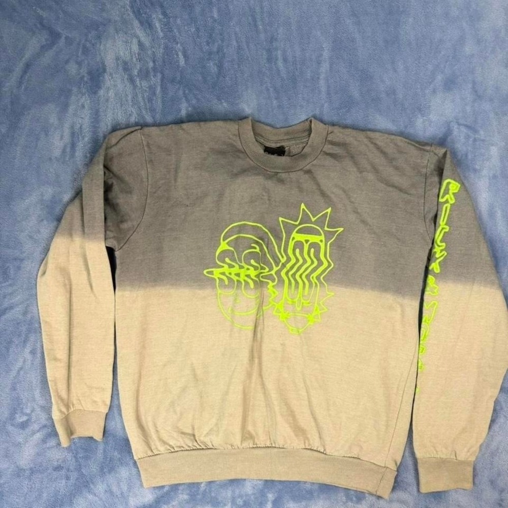 Rick and Morty grey crewneck sweatshirt Size XXL